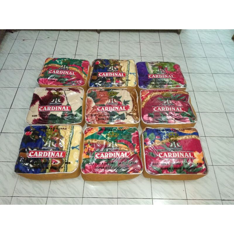 Selimut Cardinal Jumbo Tebal Ukuran 220 X 240 CM Panel Halus dan Lembut Blankets Ori One Ply Acrylic
