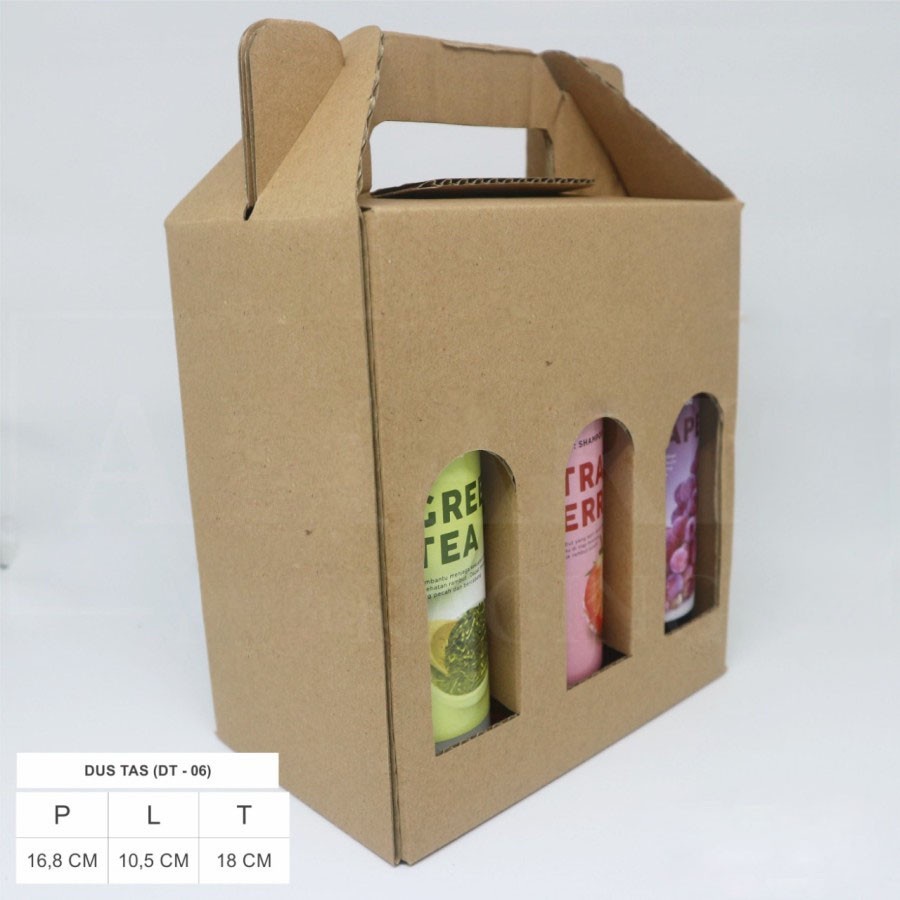

Kardus Jinjing Kotak Botol 250 ml Isi 6 Box Kemasan Hampers Packaging Coklat Polos Ukuran 16,8 x 10,5 x 18cm