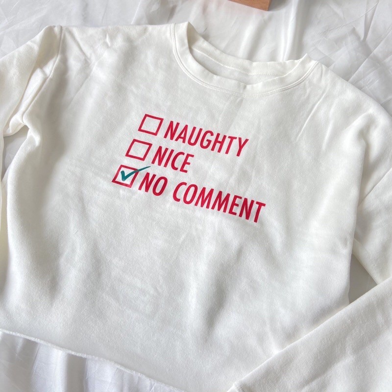 SWEATER CROP SWEATER BRANDED SWEATER SWETER SWEATER NI COMMENT SWETER SUETER SWETER AERO