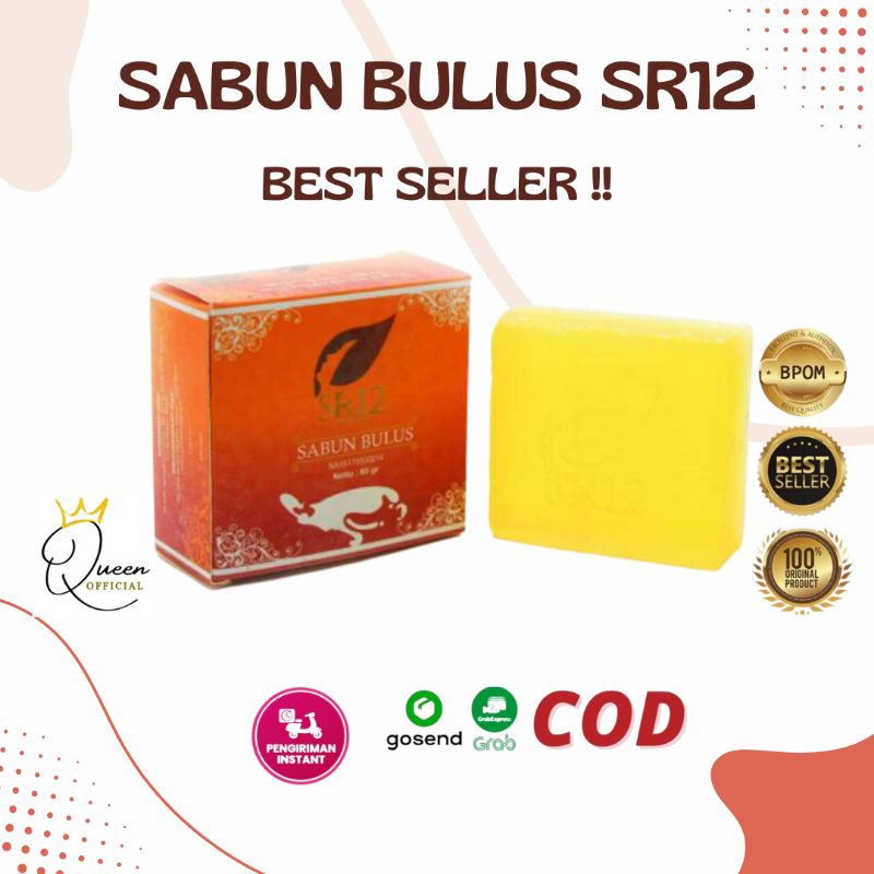 BEST SELLER ! SABUN BULUS SR12 HERBAL  / BPOM TERLARIS! SABUN WAJAH / SABUN GATAL / SABUN BULUS BAR SOAP ORIGINAL AMAN / BULUS SR12 / SABUN GATAL PALING AMPUH / PENGHILANG BAU BADAN AMPUH BPOM