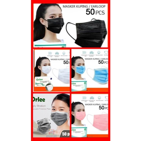 MASKER ORLEE 1 box isi 50pcs