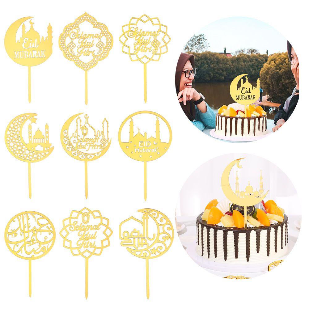 R-flower Hiasan Kue Acrylic Ramadhan Muslim Pastry Plugin