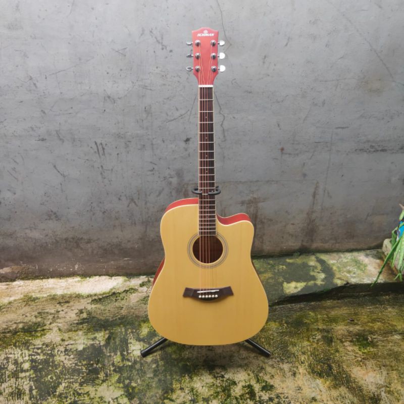 Gitar Akustik Elektrik Nohman K-100CW Natural ORIGINAL made in China