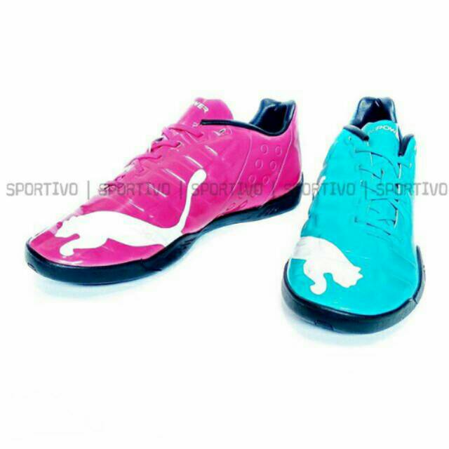 puma evopower blue and pink