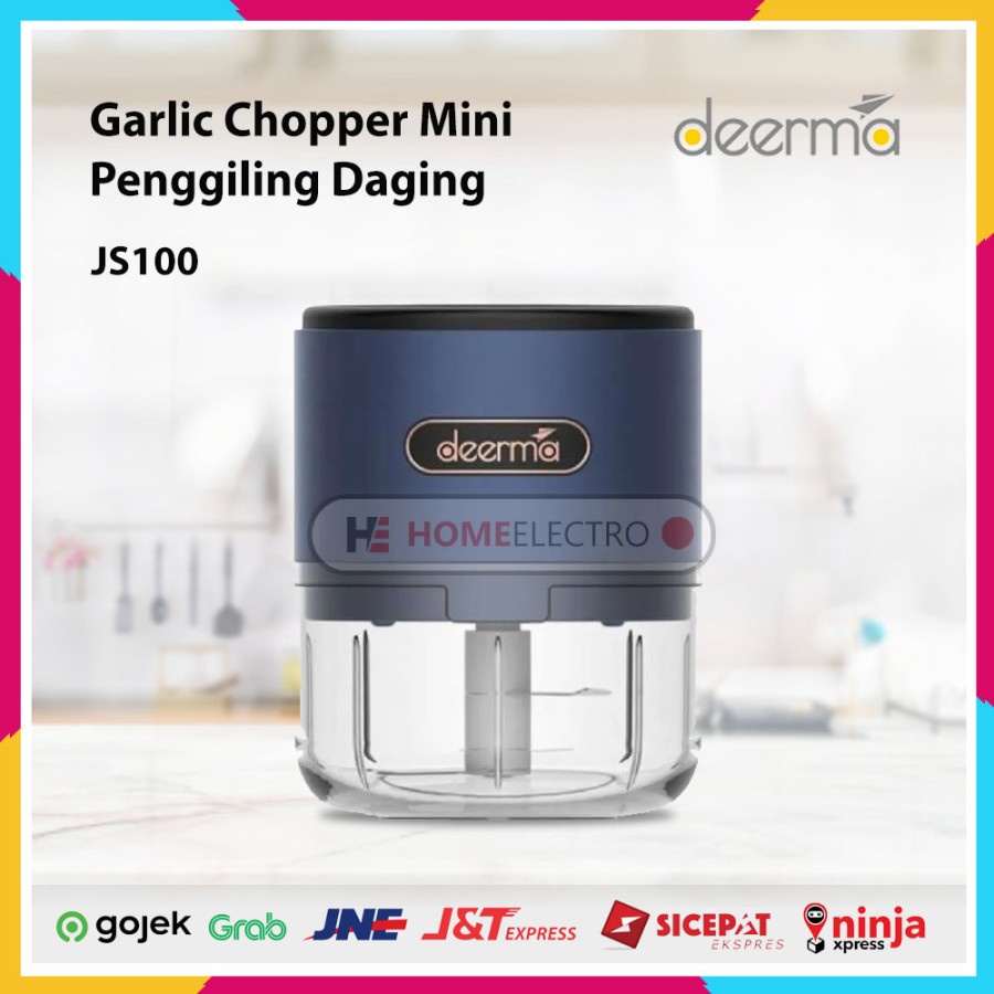 Deerma JS100 Garlic Chopper Mini Penggiling Daging Sayuran Elektronik