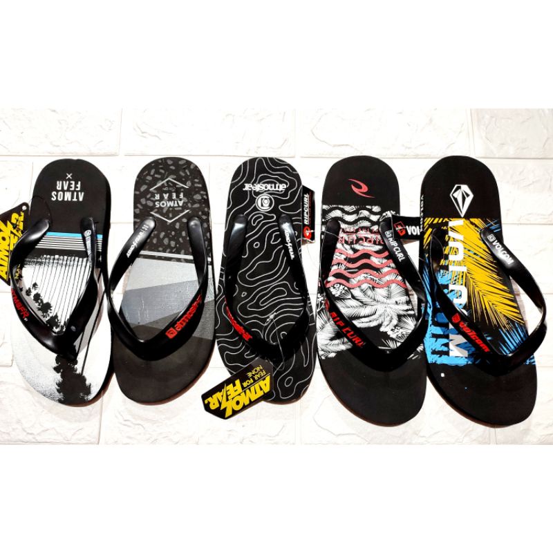 sandal jepit casual pria atmossfear karet sandal surfing