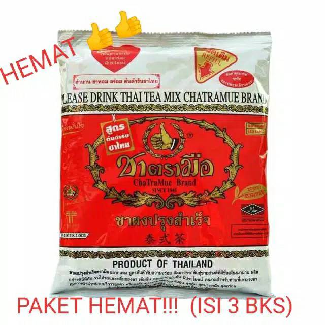 

1Kg (3 Bks 400 Gram)Teh Thailand Chatramue Original