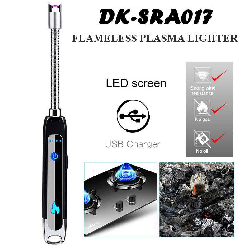 Electric Lighter DK-SRA017 - USB Rechargeable Flameless Plasma Arc Lighter