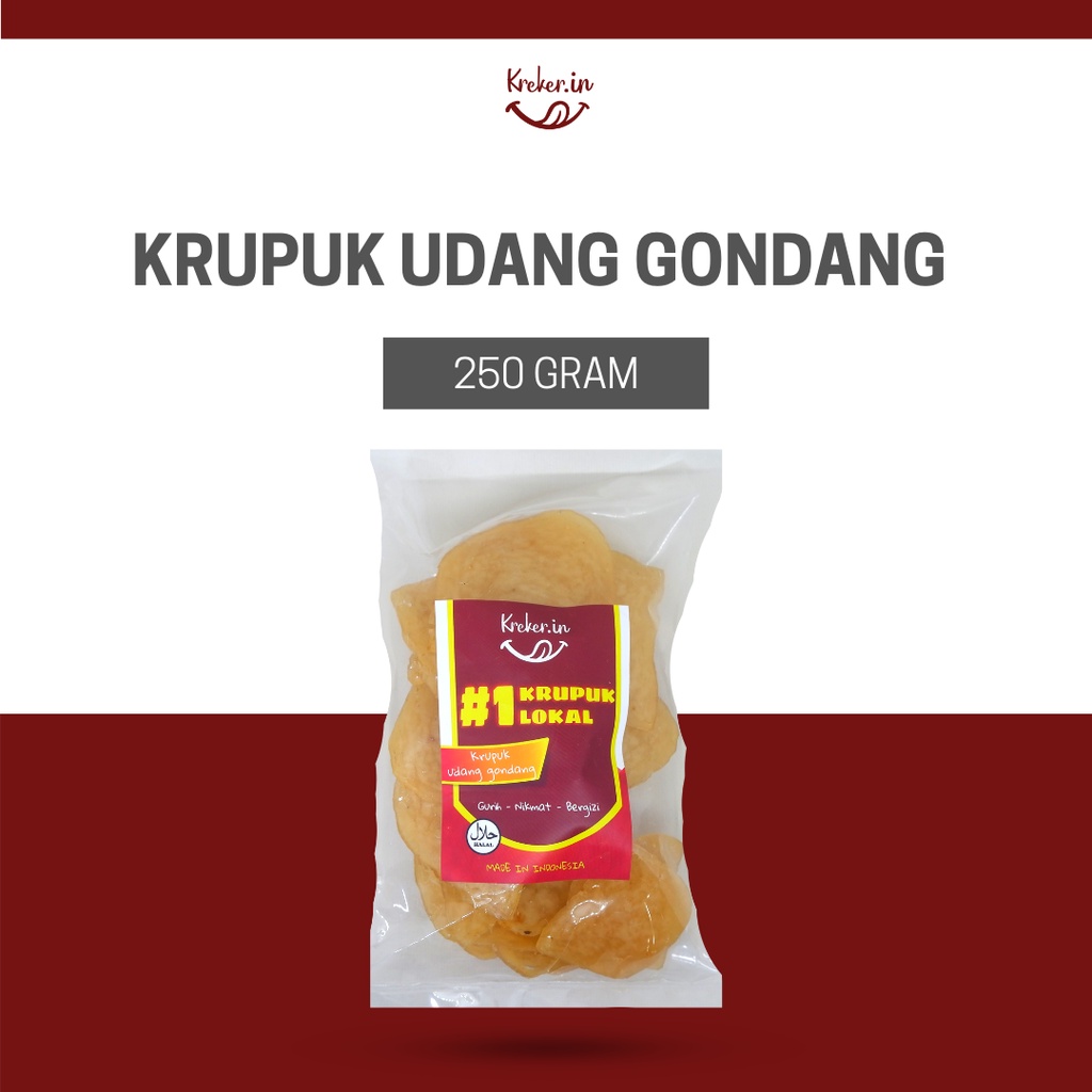 

KRUPUK UDANG GONDANG KREKER IN 250 GRAM
