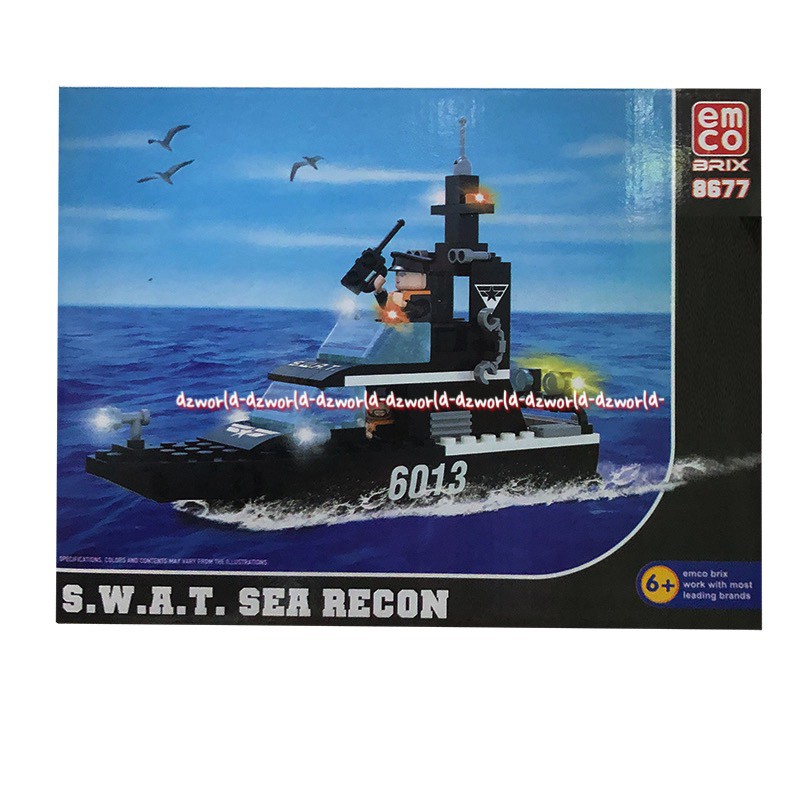 Emco Brix 8677 Swat Sea Recon Kapal Mainan Susun Brik