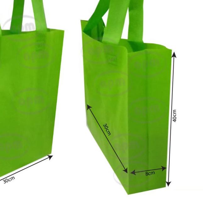 

♙ Tas Spunbond / Goodiebag Lipat Samping Ukuran 30cm x 40cm x 8cm Polos (12 pcs) ➾