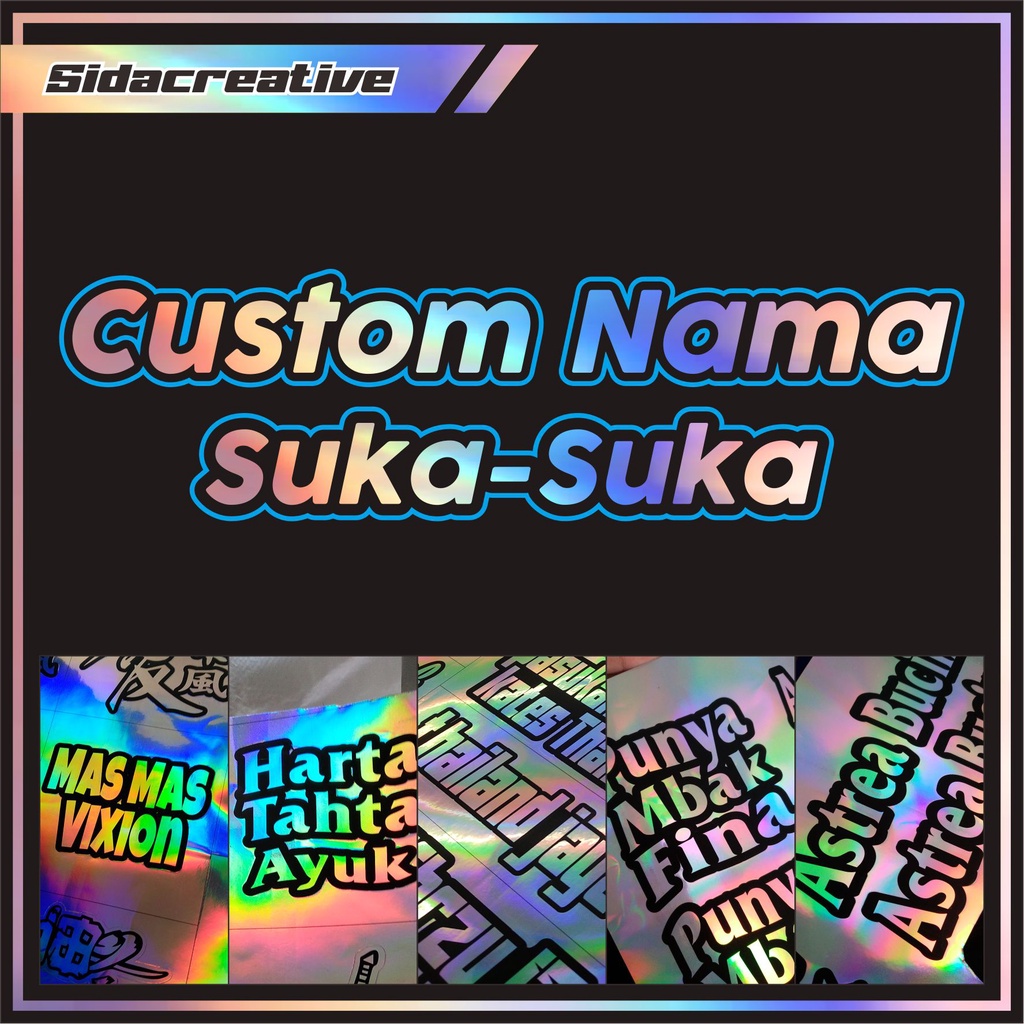 

Cetak Stiker Hologram Custom Nama Tahan Air