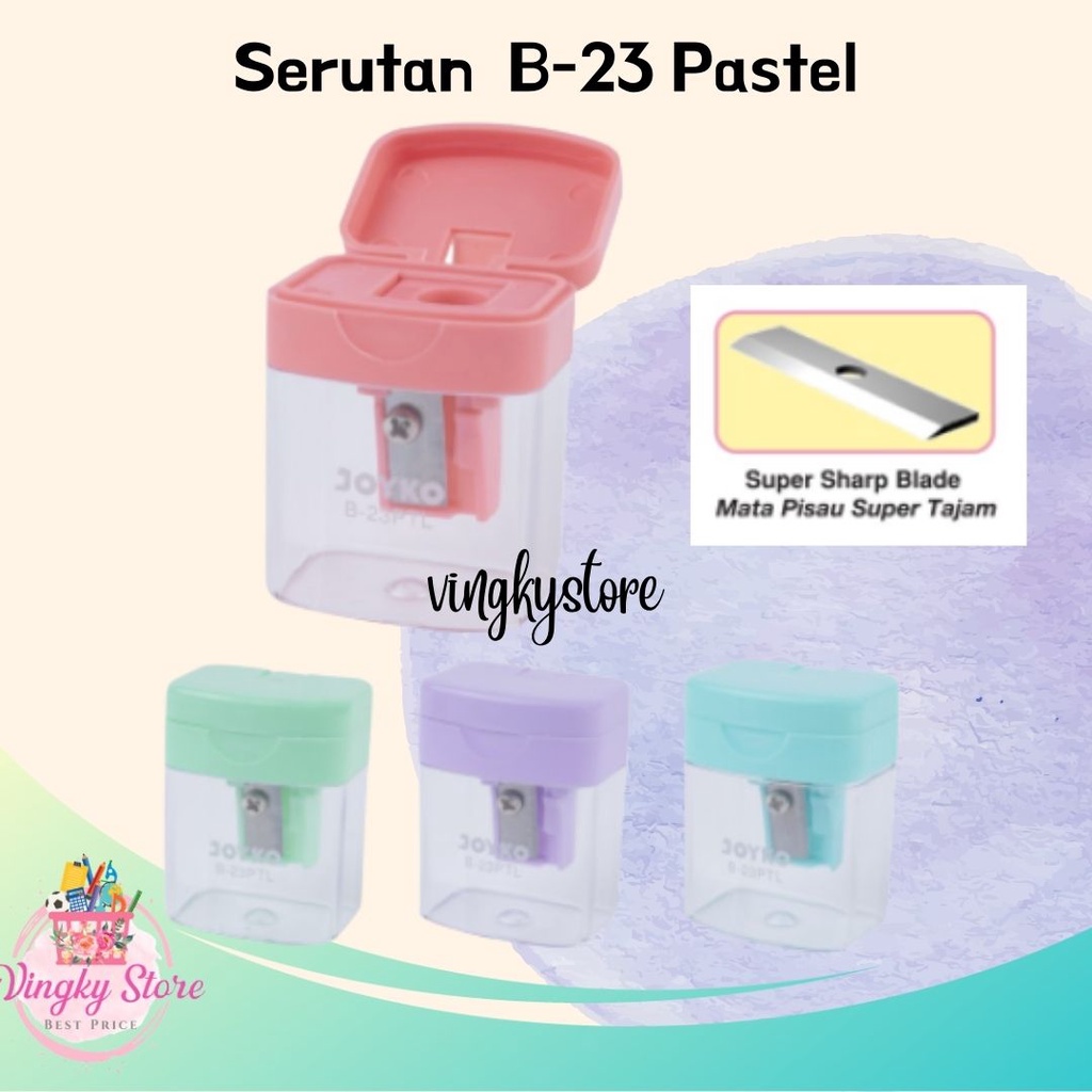 

Serutan Pastel / Sharperner Joyko B-23 PTL Pastel