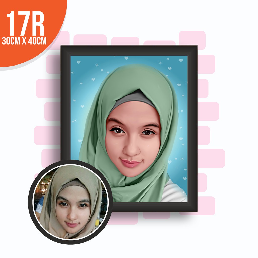 6 Orang Foto Lukis Kado Ulang Tahun Kado Murah Kariatur