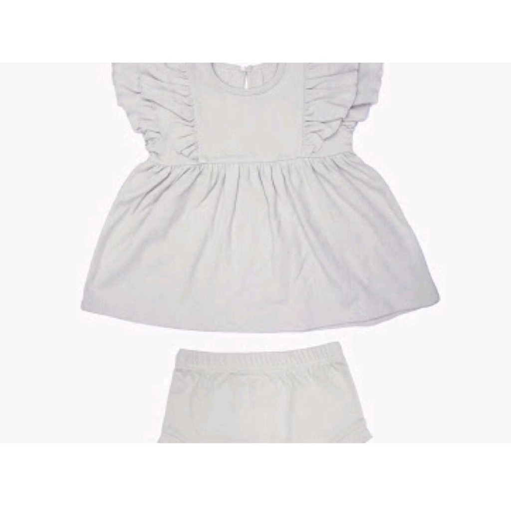 COTTON CUB RUFFLE DRESS + BLOOMERS / DRESS / DRESS BAYI / DRESS ANAK