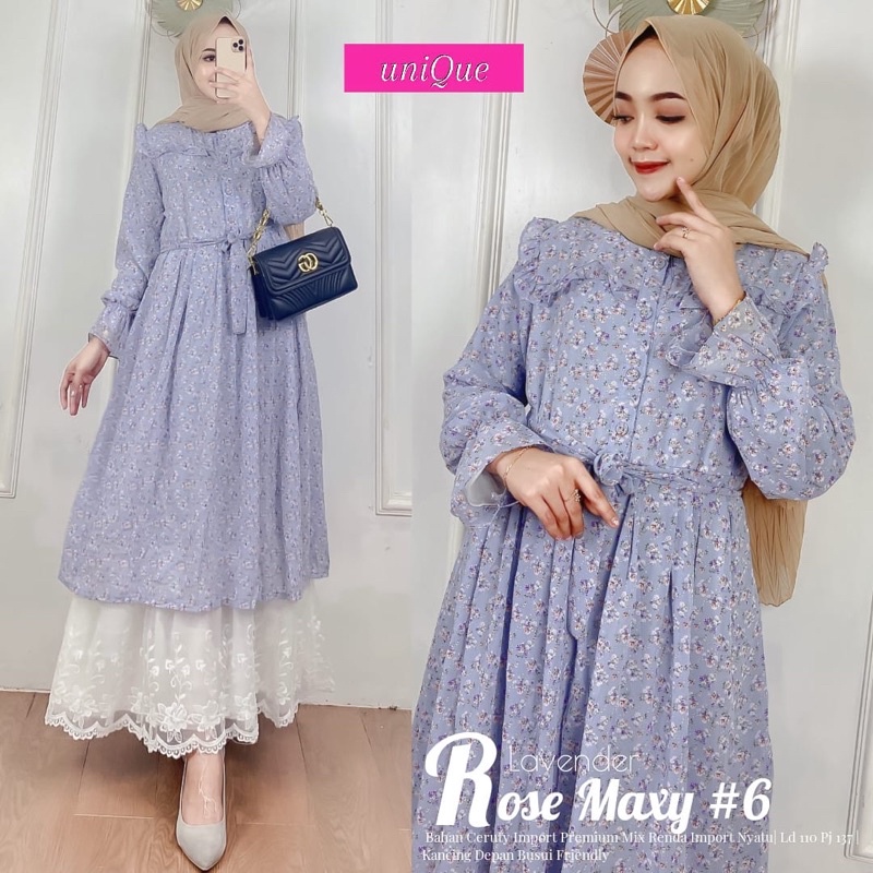ROSE MAXY #6 GAMIS PREMIUM ORIGINAL BY UNIQUE
