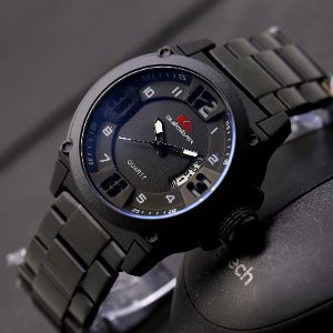 jam tangan pria cowok Quiksilver rantai premium simple   elegant Murah