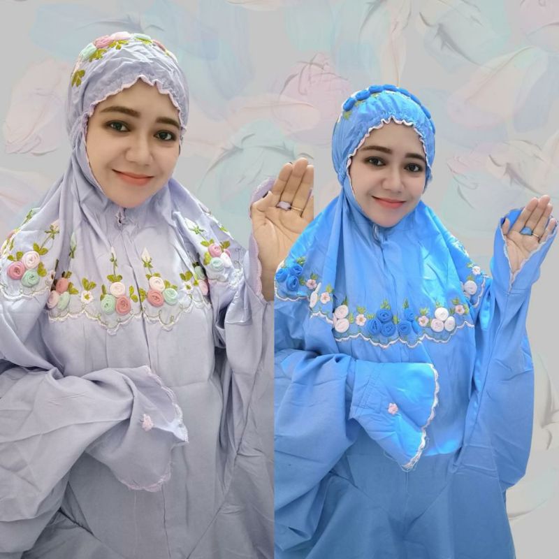 MUKENA TERUSAN DIAMOND BORDIR KALUNG TILE MUKENA MEWAH MUKENA TERUSAN DEWASA BAHAN SUTRA MUKNA MURAH