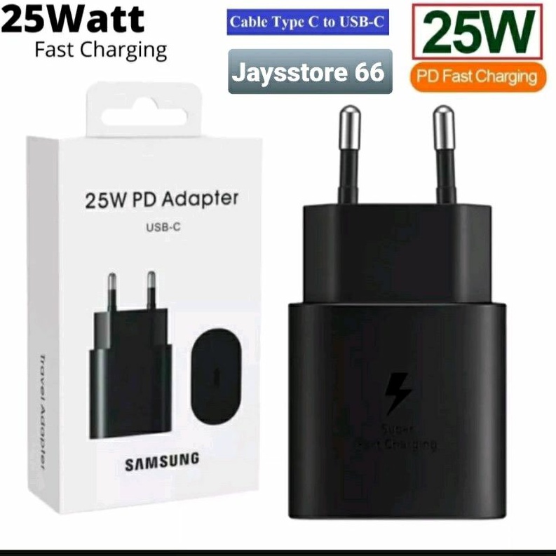 Kepala Charger For Samsung USB-C 25 W Original Super Fash Charging