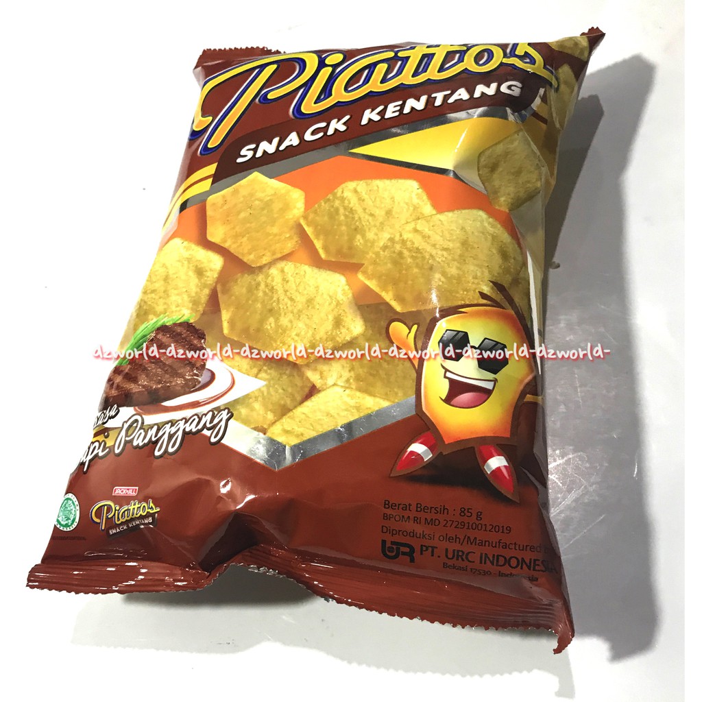 Piattos Snack Kentang 75gr Rasa Sapi Panggang Keripik Kentang Cemilan Piatos Potatto