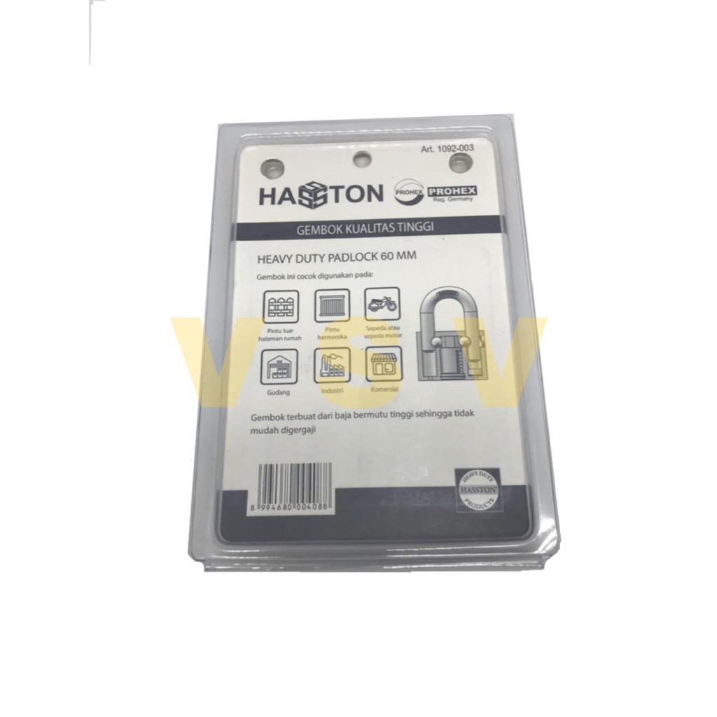 Hasston Gembok 50mm panjang 1092-002/ Gembok satin / gembok rumah