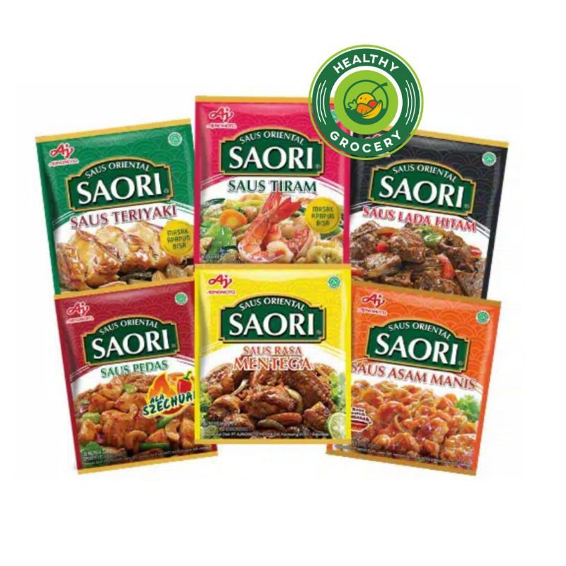 Saori Saus Oriental Sachet / Saos Tiram / Teriyaki / Asam Manis / Lada Hitam