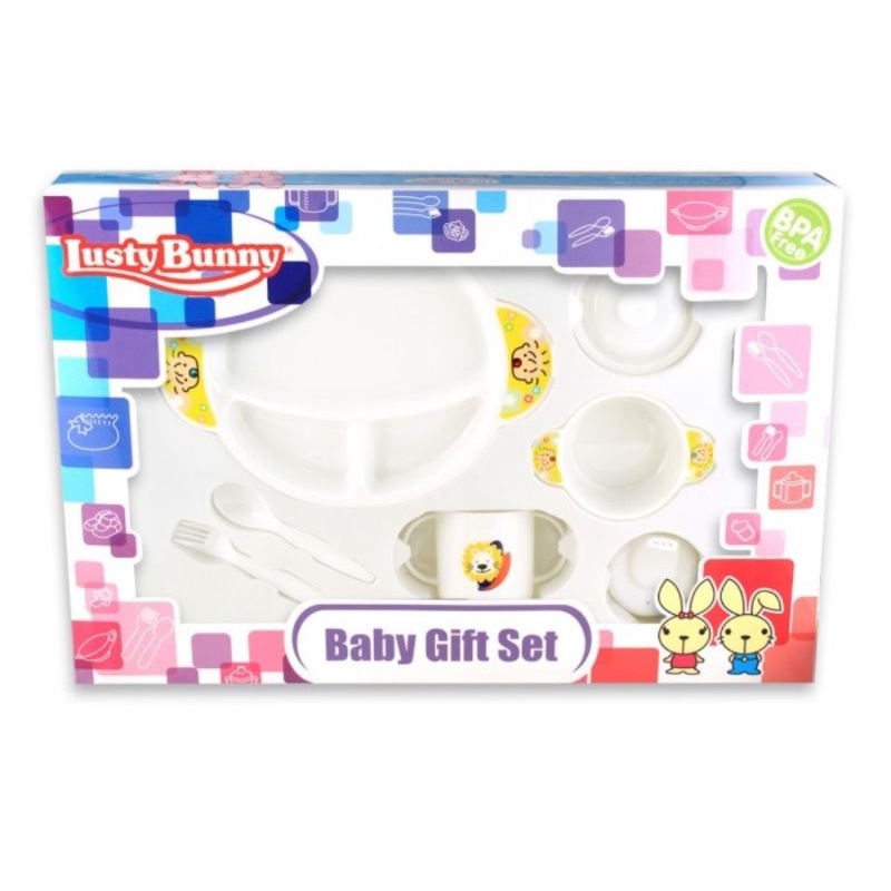 LustyBunny Baby Feeding Set LB-1865 Set Peralatan Makan Bayi &amp; Anak