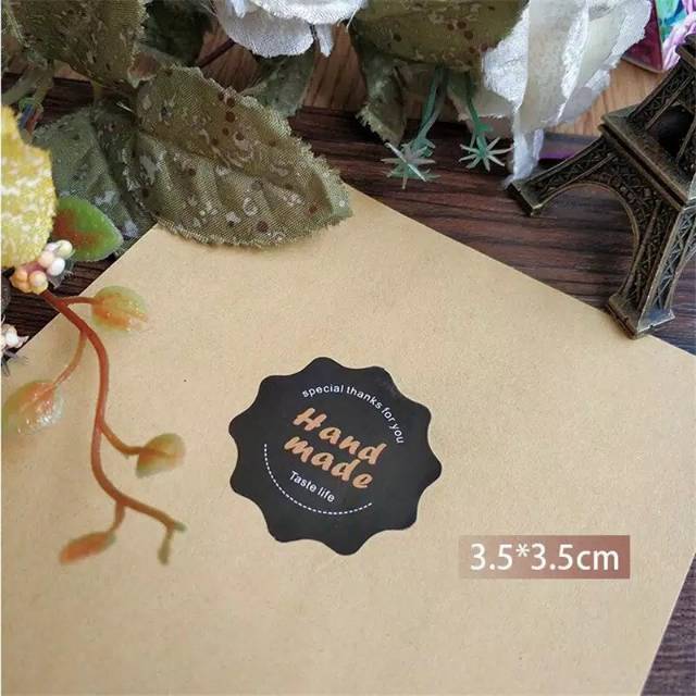 

Label Sticker Handmade Special Thanks For You Stiker Hand Made Segel Kemasan Baking Tools Sealer dekorasi hampers souvenir dus box toples
