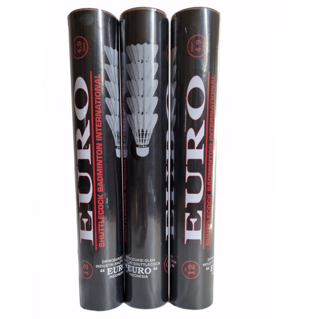 SHUTTLECOCK BADMINTON EURO BLACK