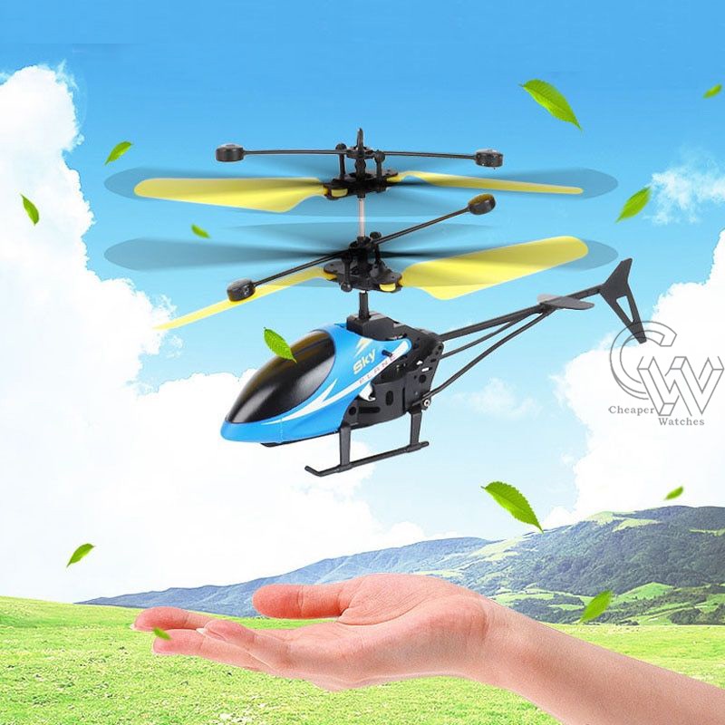 Cheaper-Mainan Helikopter Terbang Sensor Tangan Hand Controlled Flying