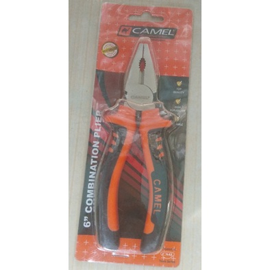 TANG kombinasi 6 inch lapis karet camel /tang listrik