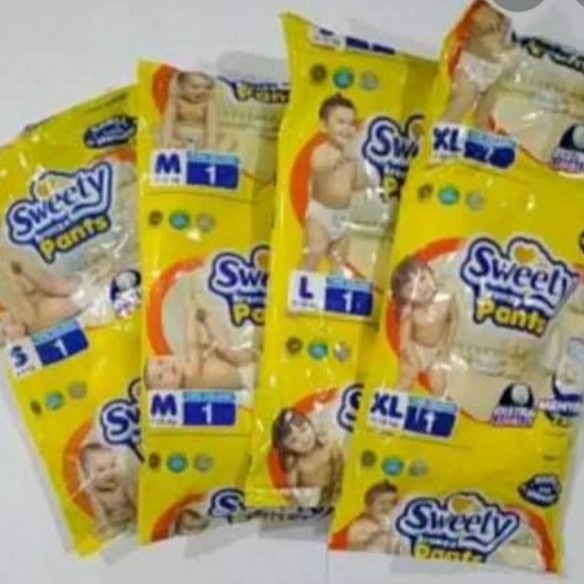 POPOK SWEETY RENTENG BRONZE KUNING // DIAPERS SEKALI PAKAI MURAH S, M , L, XL