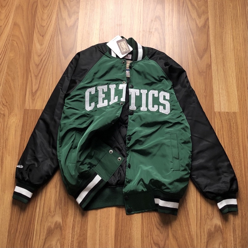 VARSITY JACKET CELTICS HIJAU COMBY HITAM FULLTAG PRIA &amp; WANITA