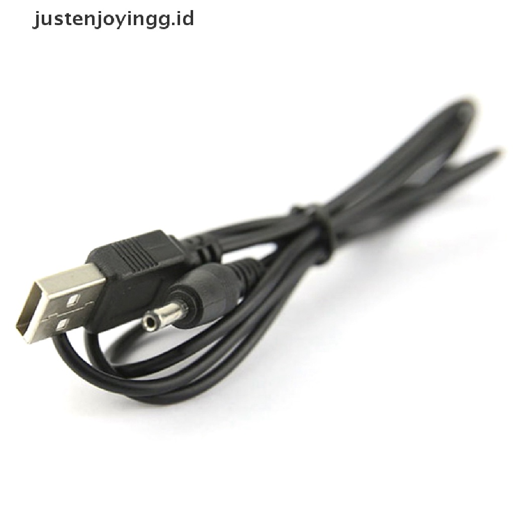 // justenjoyingg.id // USB Port to 2.5 3.5 4.0 5.5mm 5V DC Barrel Jack Power Cable Cord Connector Black ~