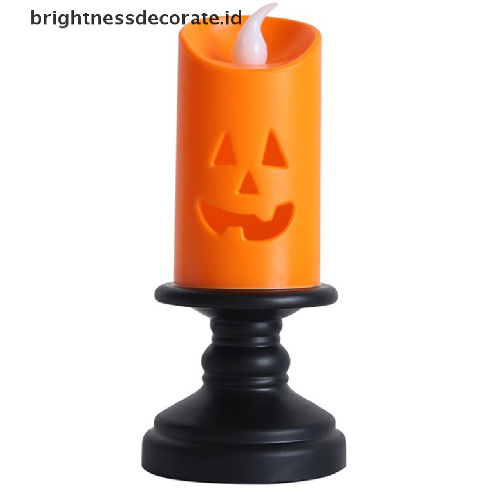 Lilin Led Bentuk Labu Warna-Warni Untuk Dekorasi Halloween