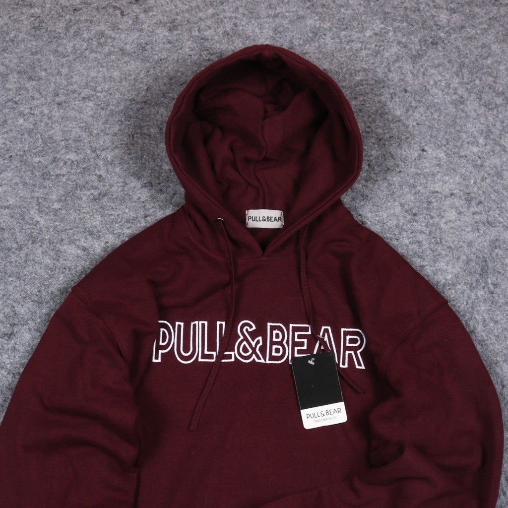 Jaket Hoodie PULL&amp;BEAR EMBROID Unisex Good Brand