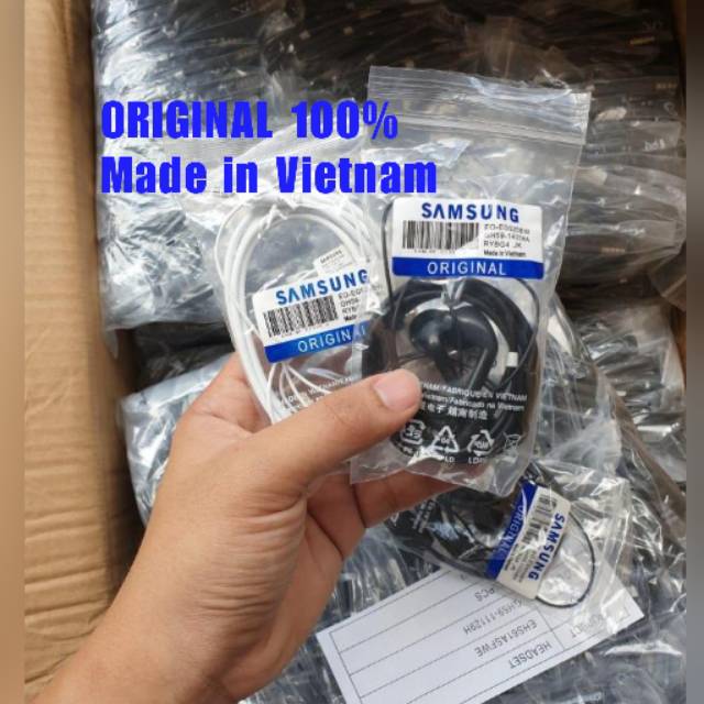 Headset Earphone Henset Samsung J1 Ace Made In Vietnam Suara Mantap Jernih