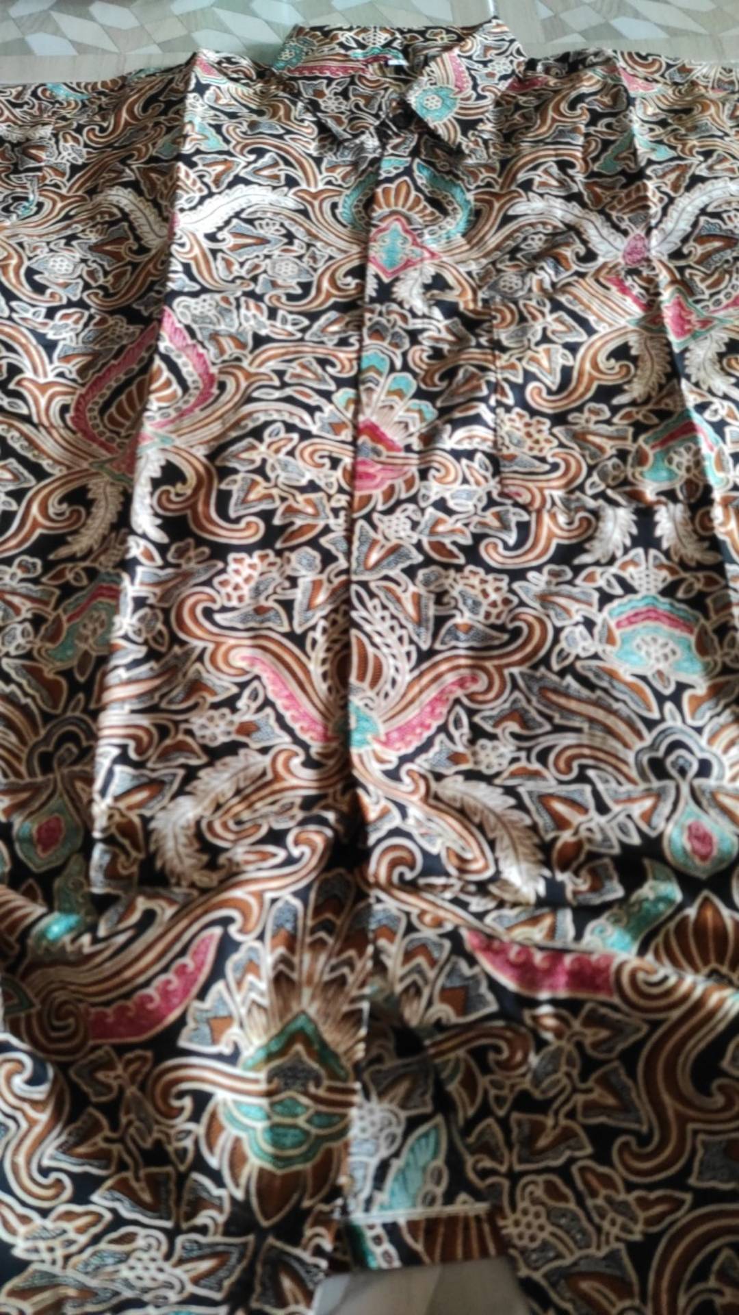 Kemeja Batik Lengan Pendek Hrb Bswart 026 Kenongo Padi