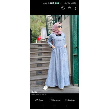 gamis soft jeans gyl REDI