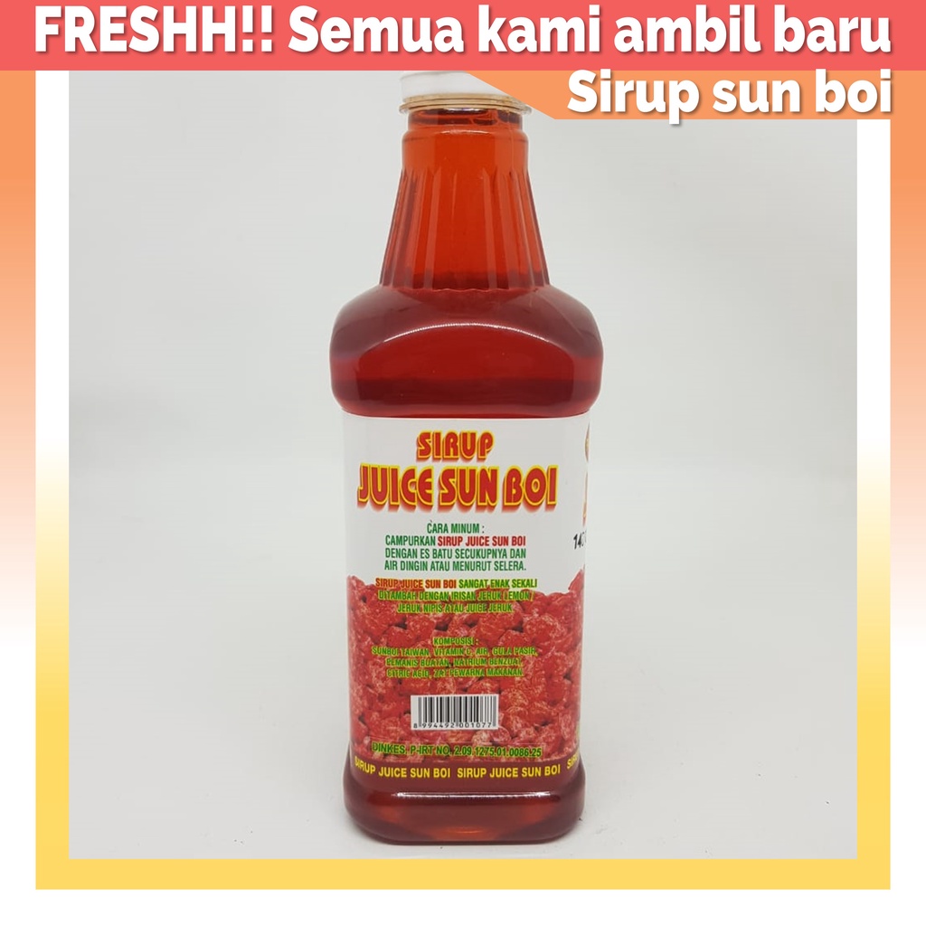 

Paten Sirup Juice Sun Boi 600ml Semboy oleh oleh Khas Medan