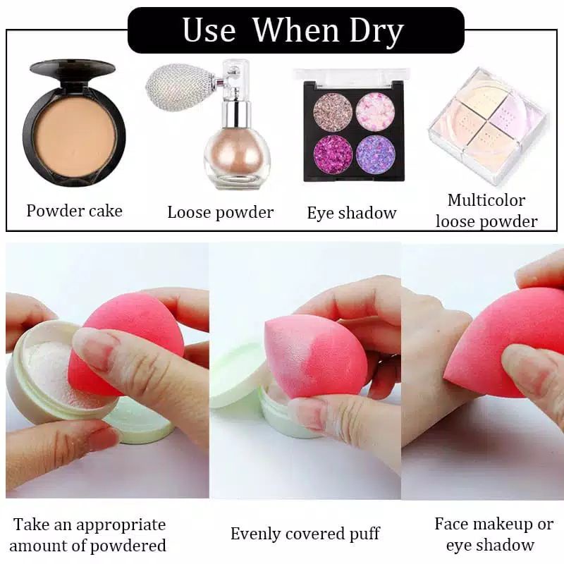 ZILLO Spon Make Up Beauty Blender Tear Drop Egg Sponge Spons MakeUP Untuk Meratakan Make Up