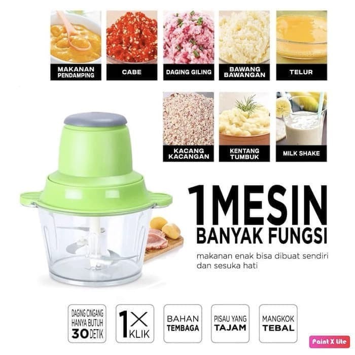 [UKURAN BESAR] BLENDER DAGING CAPSULE CUTTER BLENDER KAPSUL SERBAGUNA 2L / BLENDER DAGING PORTABLE