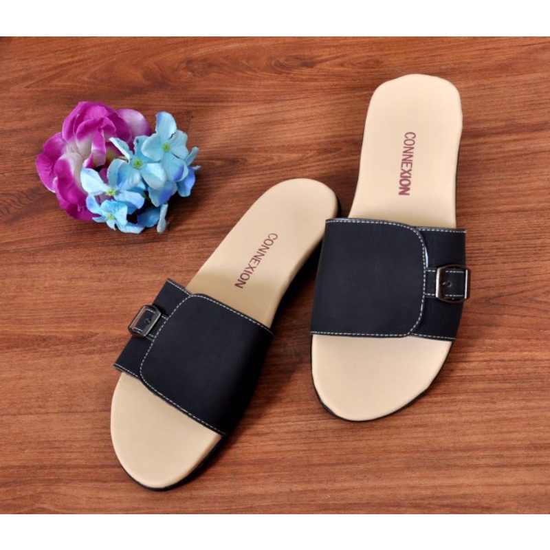 7.7 BIG SALE !! Sandal wanita terbaru/sandal slop conexion variasi/sandal wedgest wanita