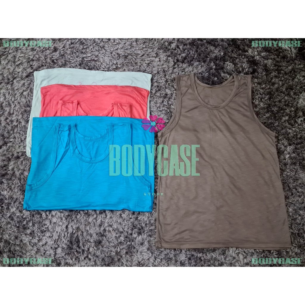 Tanktop polos singlet tali lebar-2