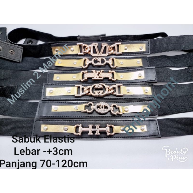 BELT KEPALA EMAS/ SABUK WANITA ELASTIS