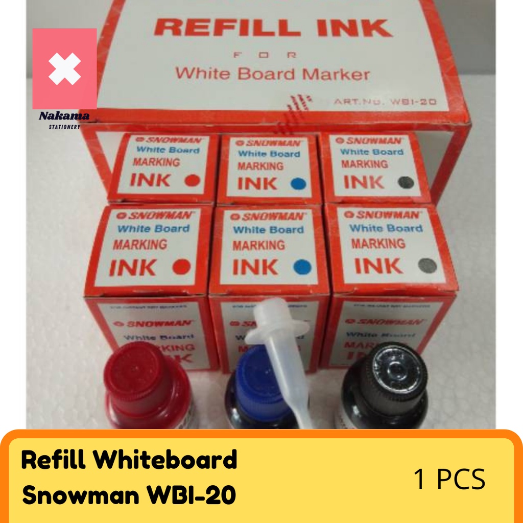 

REFILL SPIDOL BG-12 WHITEBOARD SNOWMAN REFILL ISI ULANG TINTA SPIDOL BISA DIHAPUS
