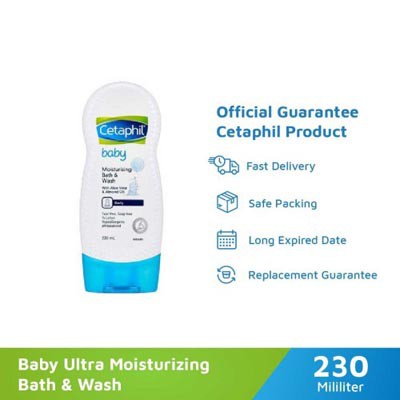 Cetaphil Baby Moist Bath &amp; Wash With Aloe Vera &amp; Almond Oil 230 ML