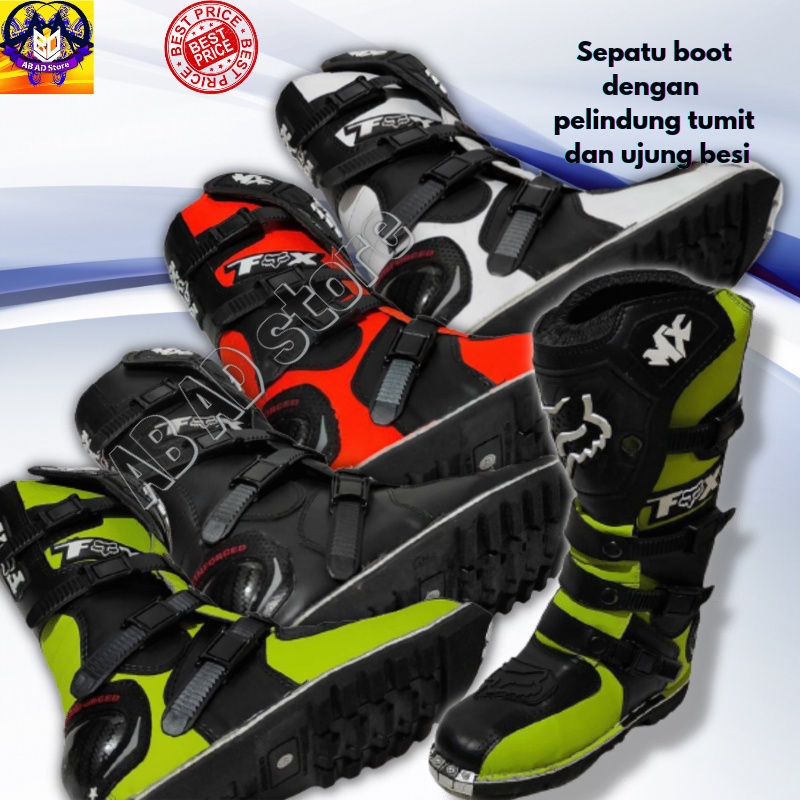 Sepatu Motocross trail Adventure Dewasa size 39-44 SEPATU TRAIL MOTOCROSS OFFROAD  DEWASA BOOTS ujun
