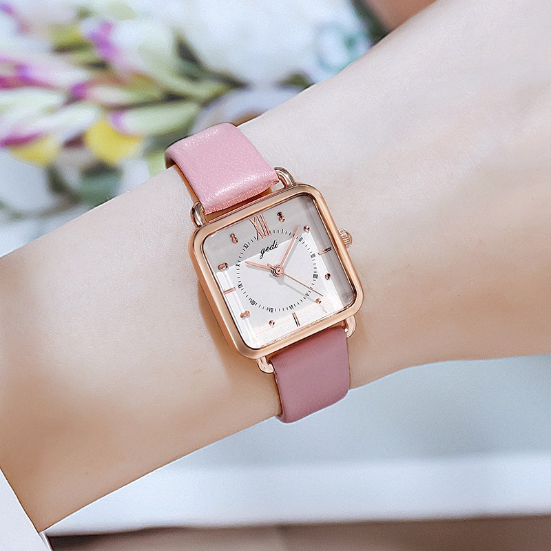 Watchyou Jam Tangan Wanita Fashion Retro Square Fashion A0156 Ins Student Jam Tangan Wanita