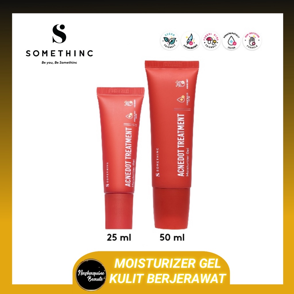 SOMETHINC ACNEDOT Treatment Moisturizer Gel - Krim Pagi dan Malam Kulit Jerawat